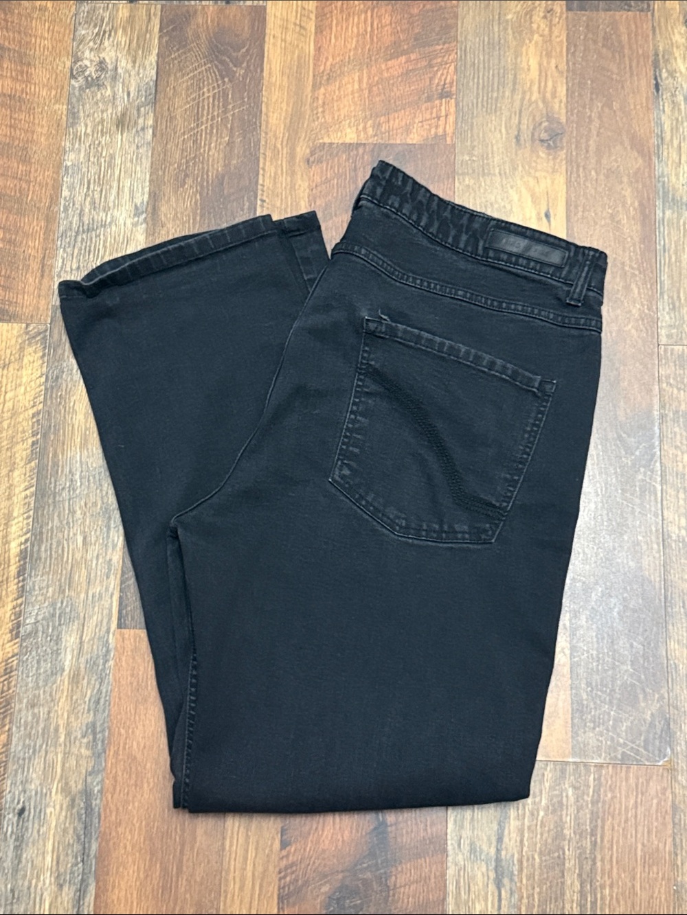 Ring of Fire Men’s Black Straight Leg Jeans 38x32 Faded Wash